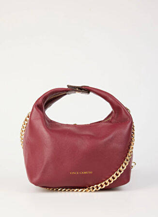 Vince Camuto Bordo Kadın 29x13x10 cm Deri Omuz Çantası