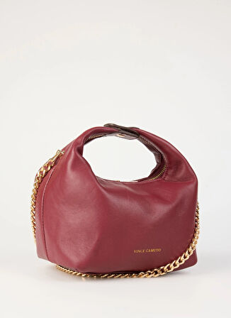 Vince Camuto Bordo Kadın 29x13x10 cm Deri Omuz Çantası