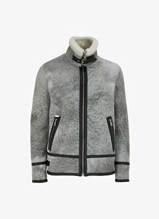 Dik Yaka Gri Erkek Mont F4WM-MNT 2774