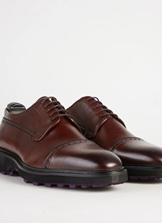 Fabrika Kahve Erkek Deri Klasik Ayakkabı SEGAMA-ETHAN