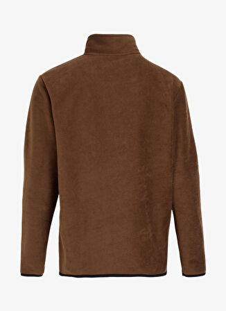 Discovery Expedition Düz Kahve Erkek Polar Sweatshırt D4WM-SWT3994