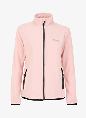 Discovery Expedition Düz Pembe Kadın Polar Sweatshırt D4WL-SWT3928