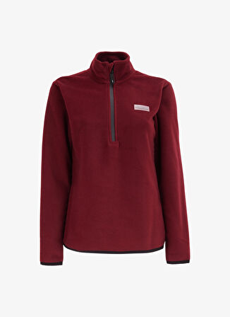 Discovery Expedition Düz Bordo Kadın Polar Sweatshırt D4WL-SWT3929