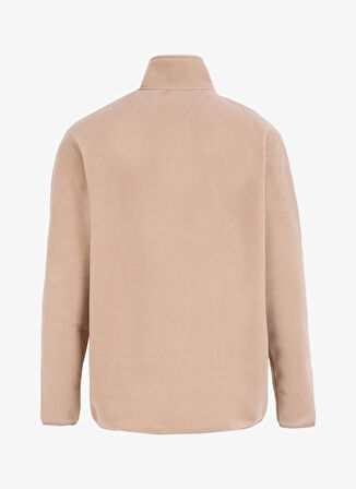 Bej Erkek Dik Yaka Relaxed Polar Sweatshirt C4WM-SWT4201