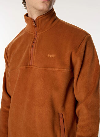 Jeep Polar Sweatshırt, L, Kiremit