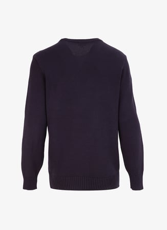 Jeep Bisiklet Yaka Relaxed Düz Lacivert Erkek Kazak J4WM-KZK4299