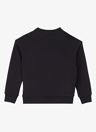 Discovery Expedition Bisiklet Yaka Baskılı Siyah Erkek Çocuk  Eşofman Üstü D4WB-SWT3221