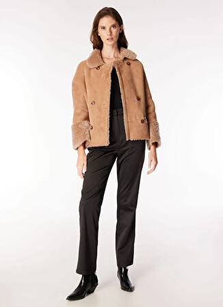 Fabrika Açık Kahve Kadın Mont