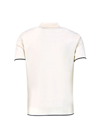E 4.0 Design Studio x Fabrika Düz Kırık Beyaz Erkek Polo T-Shirt F4SM-TST F40