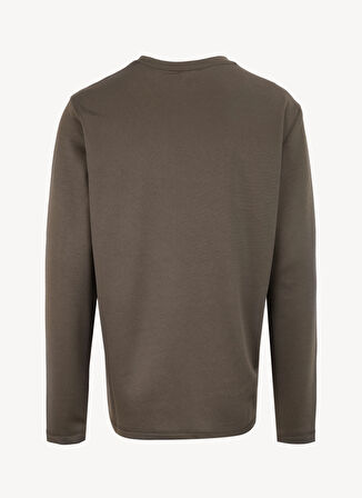 Haki Erkek Bisiklet Yaka Relaxed Fit Uzun Kollu T-Shirt D4WM-TST3275