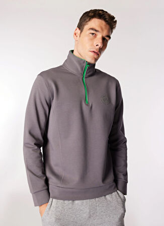 Füme Erkek Dik Yaka Basic Fit Sweatshirt D4WM-SWT3205