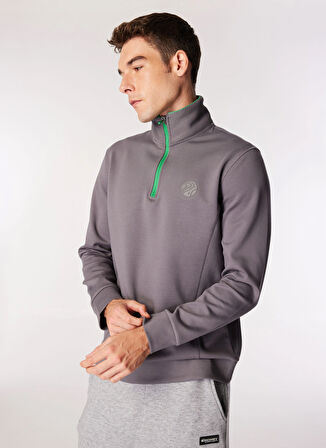 Füme Erkek Dik Yaka Basic Fit Sweatshirt D4WM-SWT3205