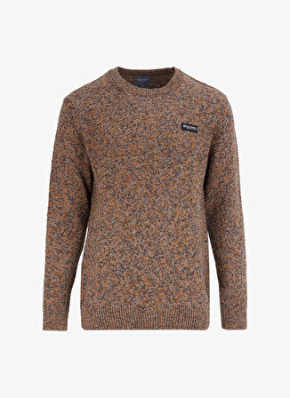 Deve Tüyü Erkek Bisiklet Yaka Relaxed Fit Kazak D4WM-KZK3938