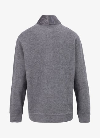 Gri Melanj Erkek Dik Yaka Relaxed Fit Sweatshirt D4WM-SWT3285