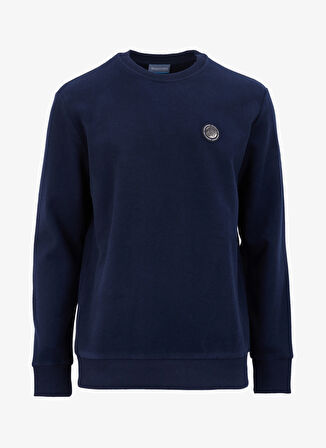 Discovery Expedition Lacivert Erkek Bisiklet Yaka Relaxed Düz Sweatshirt D4WM-SWT3931