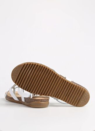 Più Natura Beyaz Kadın Sandalet 34 A 2005