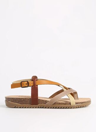 Più Natura Çok Renkli Kadın Sandalet 34 A 2005