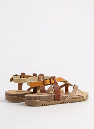 Più Natura Çok Renkli Kadın Sandalet 34 A 2005