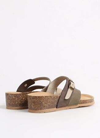 Più Natura Çok Renkli Kadın Deri Terlik 12 A 456