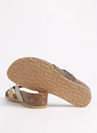 Più Natura Çok Renkli Kadın Deri Terlik 12 A 456