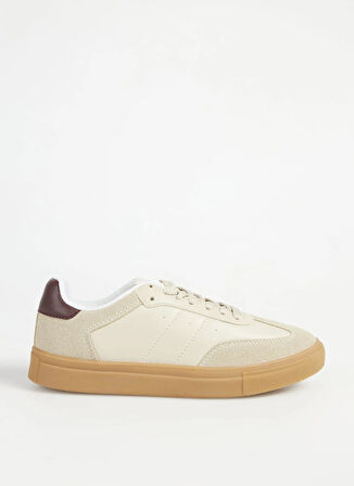 Fabrika Bej - Bordo Kadın Sneaker MARIAN