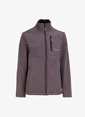Antrasit Erkek Dik Yaka Relaxed Fit Baskılı Sweatshirt D4WM-SWT3259