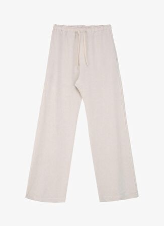 People By Fabrika Lastikli Bel Rahat Bej Kadın Pantolon SPBF4SL-PNT5605