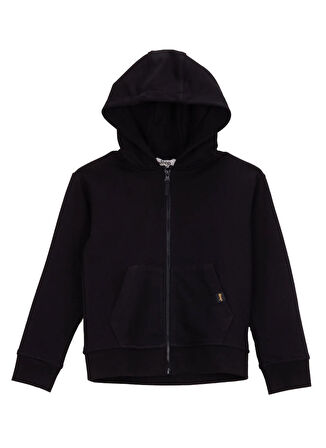 Jeep Düz Erkek Çocuk Siyah Sweatshırt J4WB-SWT7700