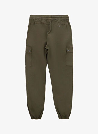 Jeep Lastikli Bel Lastikli Paça Standart Haki Erkek Kargo Pantolon J4WM-PNT4099