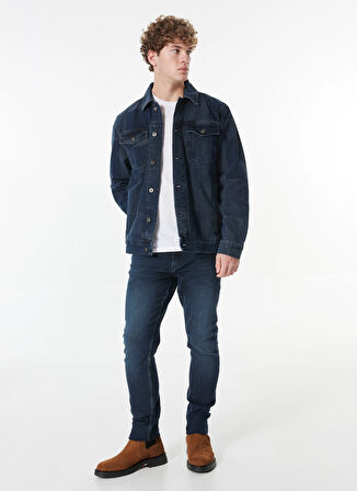 Mustang Normal Bel Slim Fit Lacivert Erkek Denim Pantolon Vegas Slim - 1305