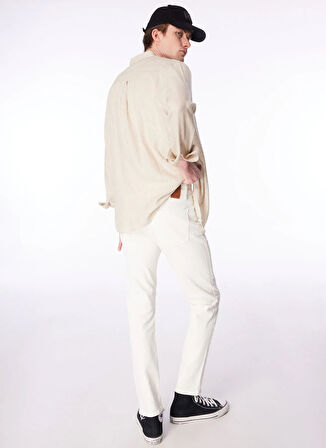 Fabrika Kırık Beyaz Erkek Slim Fit Denim Pantolon F4SM-PNT 110