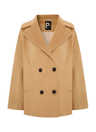 P By Paltoı Deve Tüyü Kadın Kaban 3887