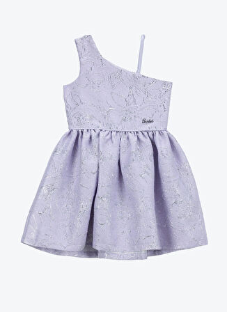 Barbie Jakarlı Lila Kız Çocuk Abiye Elbise BRB5SG-ELB6535