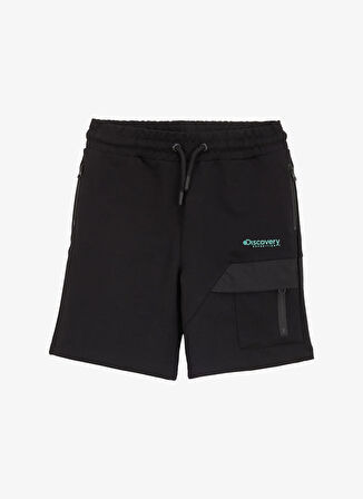 Discovery Expedition Lastikli Bel Relaxed Siyah Erkek Çocuk Şort D5SB-SHT3291