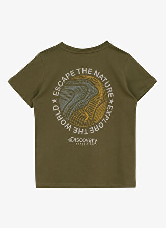 Discovery Expedition Baskılı Haki Erkek Çocuk T-Shirt D5SB-TST3221
