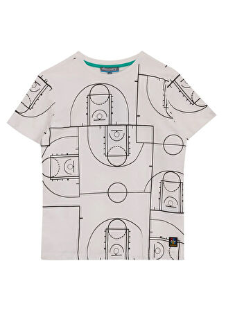 Discovery Expedition Baskılı Beyaz Erkek Çocuk T-Shirt D5SB-TST3249
