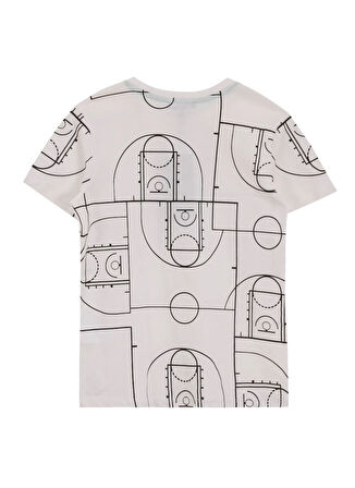 Discovery Expedition Baskılı Beyaz Erkek Çocuk T-Shirt D5SB-TST3249