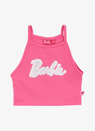 Barbie Baskılı Pembe Kız Çocuk Atlet BRB5SG-TST6025