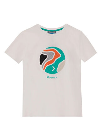 Discovery Expedition Baskılı Beyaz Erkek Çocuk T-Shirt D5SB-TST3212