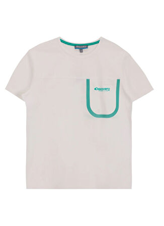 Discovery Expedition Baskılı Beyaz Erkek Çocuk T-Shirt D5SB-TST3213