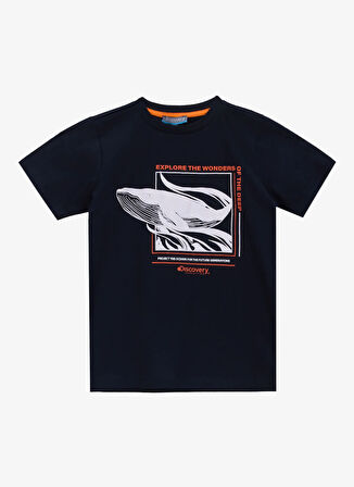 Discovery Expedition Baskılı Lacivert Erkek Çocuk T-Shirt D5SB-TST3246