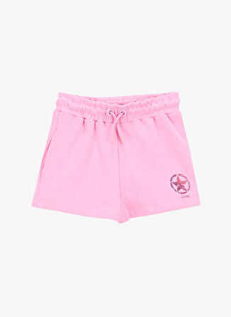 Jeep Lastikli Bel Relaxed Pembe Kız Çocuk Şort J5SG-SHT7603