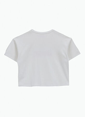 Jeep Baskılı Beyaz Kız Çocuk T-Shirt J5SG-TST7525