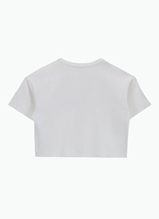 Jeep Baskılı Beyaz Kız Çocuk T-Shirt J5SG-TST7525