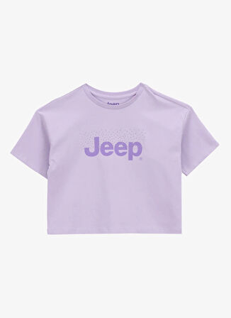 Jeep Baskılı Lila Kız Çocuk T-Shirt J5SG-TST7525