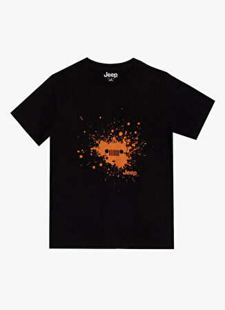 Siyah Erkek Çocuk Baskılı T-Shirt J5SB-TST7735