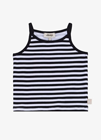 Jeep Desenli Siyah Kız Çocuk Atlet J5SG-TST7852