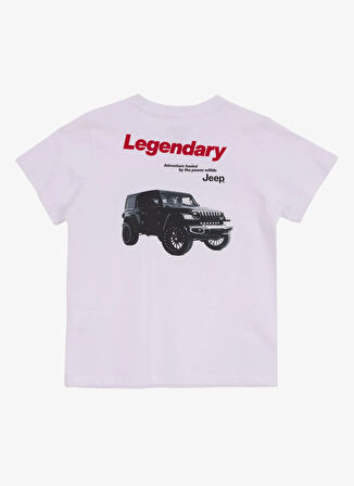 Beyaz Erkek Çocuk Baskılı T-Shirt J5SB-TST7753