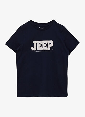 Jeep Nakışlı Lacivert Erkek Çocuk T-Shirt J5SB-TST7742