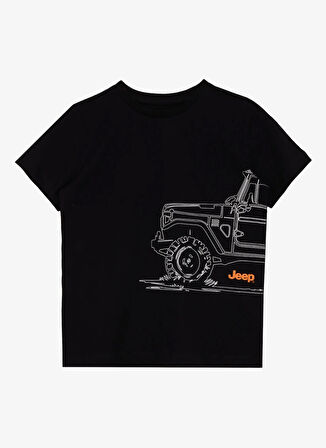 Siyah Erkek Çocuk Baskılı T-Shirt J5SB-TST7745